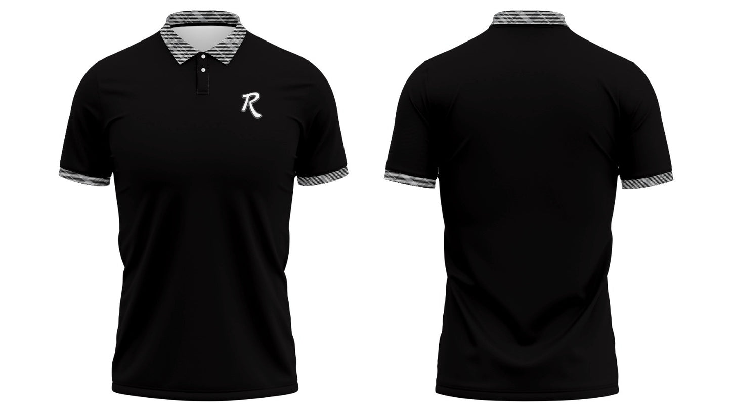 Midnight Tour Golf Polo in deep navy — custom performance polo shirt by RadWay Golf