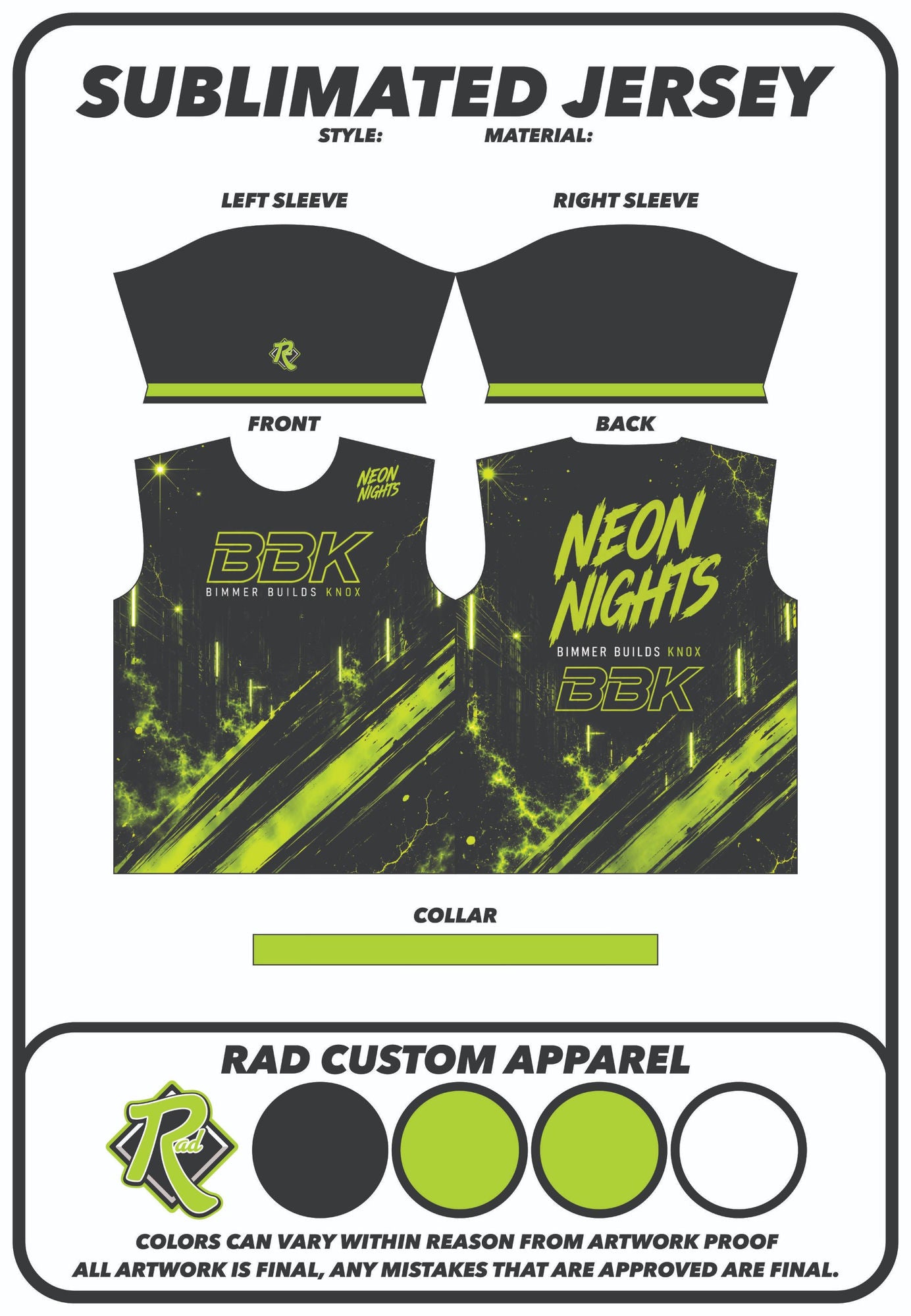 Toxic Lime — Neon Nights Jersey