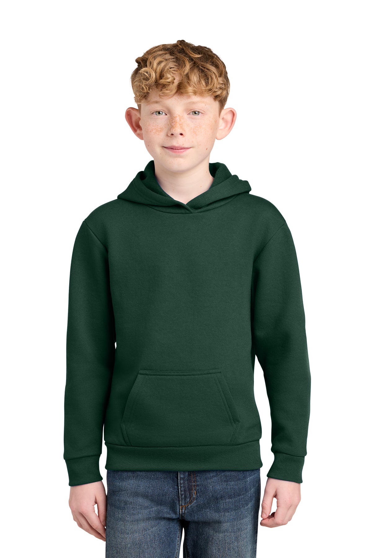 Port & Company Youth Core Fleece Pullover Hoodie - Green