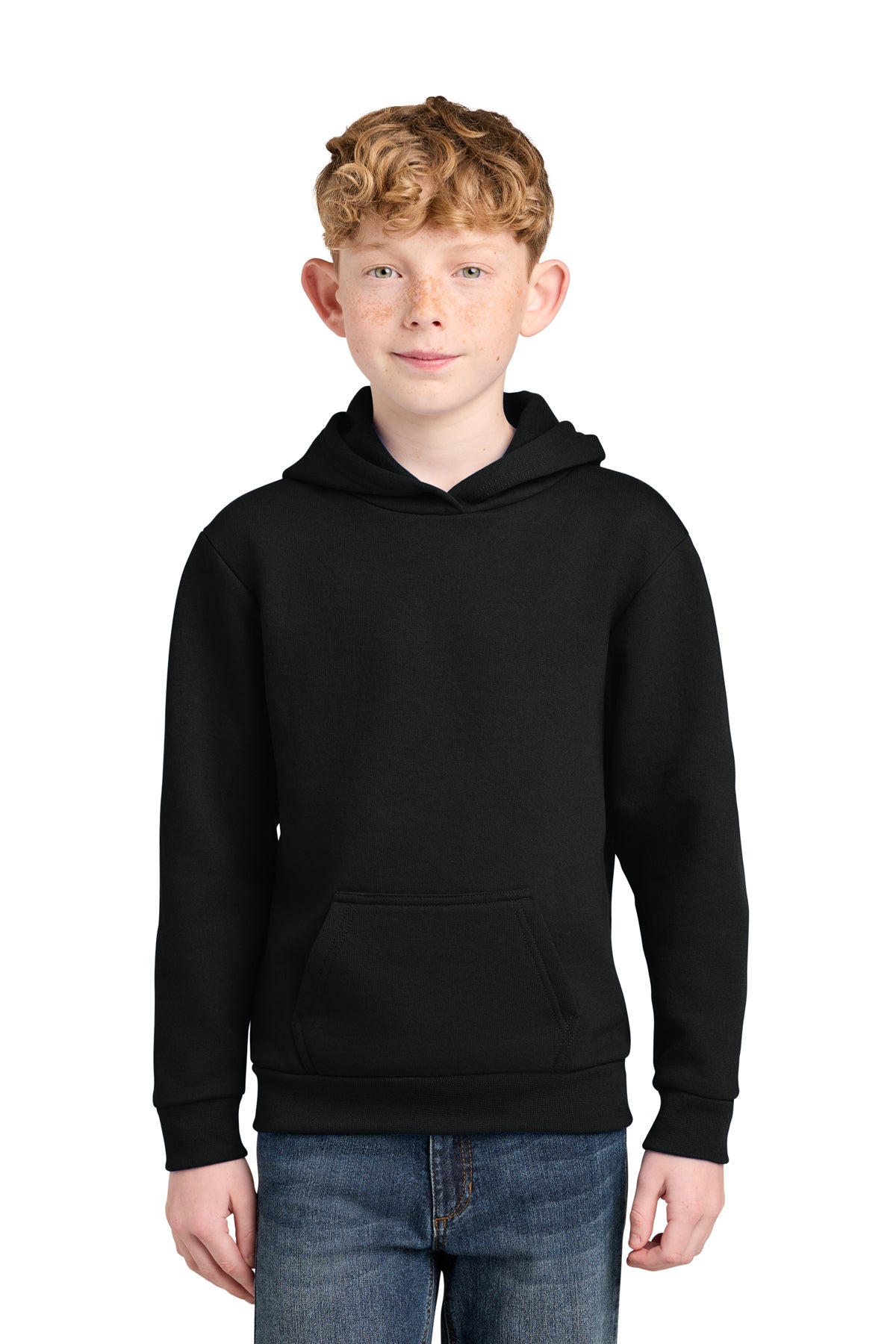 Port & Company Youth Core Fleece Pullover Hoodie - Black