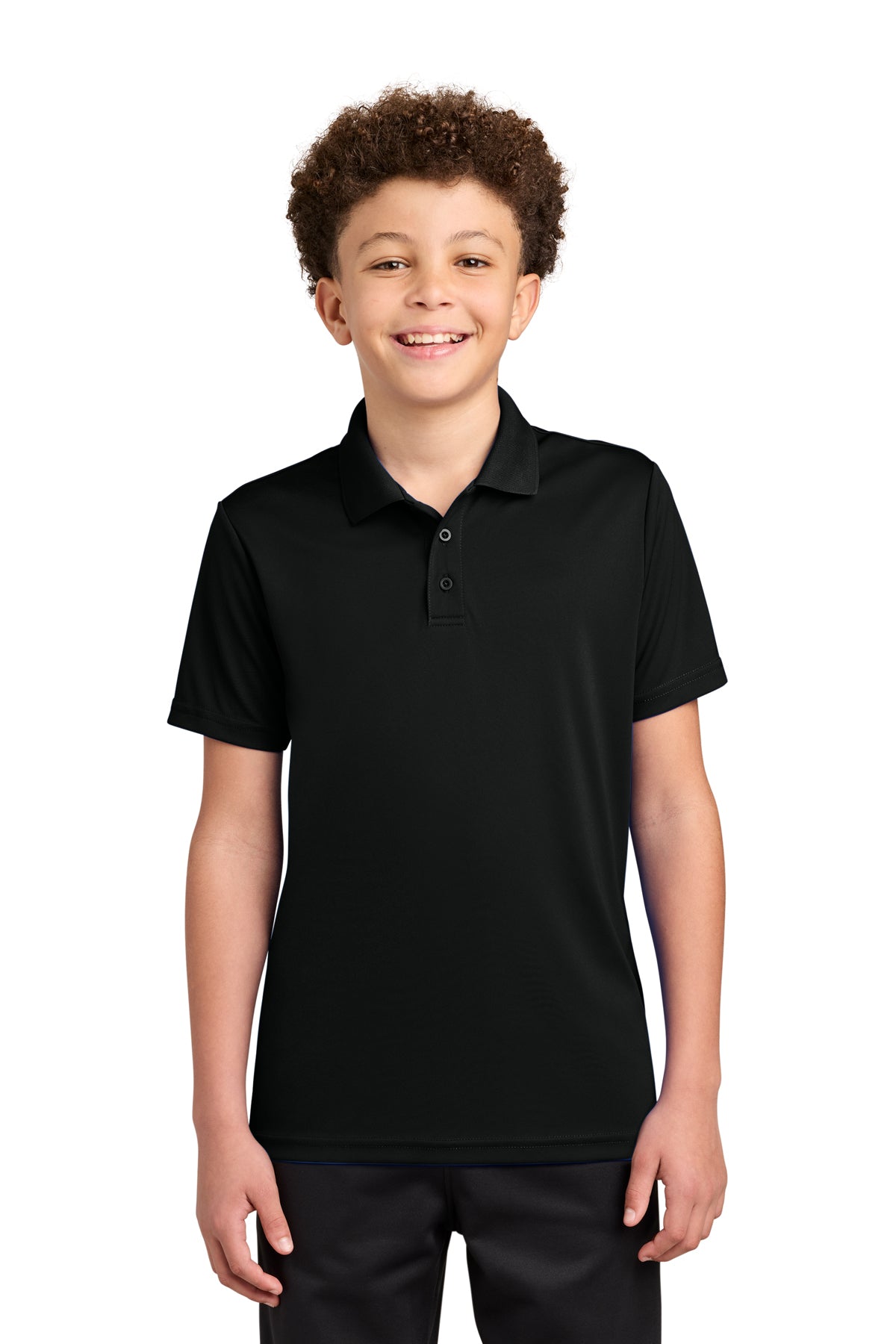 Sport-Tek Youth Competitor Polo - Black
