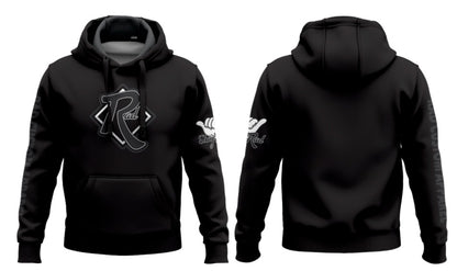 RAD Signature Hoodie in Stealth Black — custom heavyweight fleece hoodie by RAD Custom Apparel