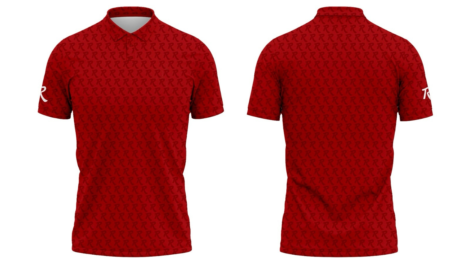 Cardinal Classic Golf Polo in deep cardinal red — custom performance polo shirt by RadWay Golf