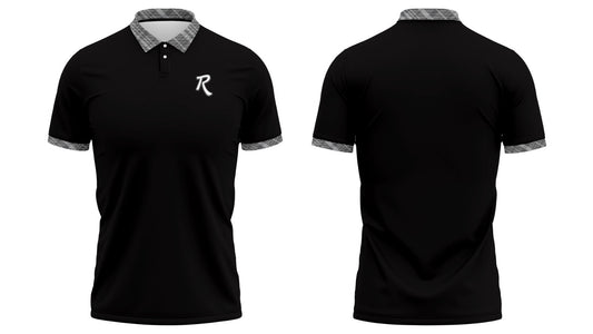 Midnight Tour Golf Polo in deep navy — custom performance polo shirt by RadWay Golf