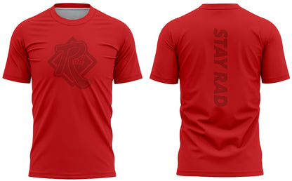 RAD Essential Tee in Classic Red — custom soft poly-cotton t-shirt by RAD Custom Apparel