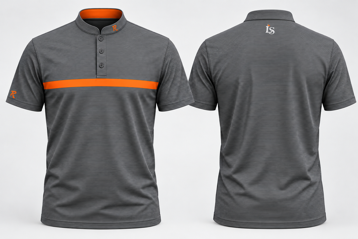 Less Sloppy Golf Polo — Smoke Grey Tennessee