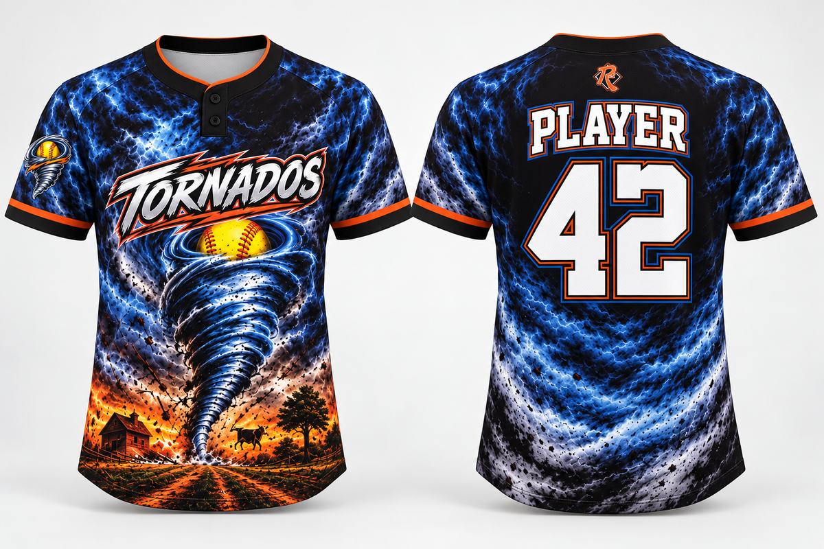 Tornados short sleeve game day jersey — front and back