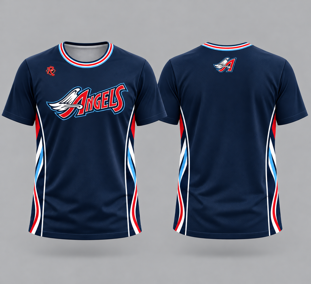 Angels Basketball short sleeve — Navy