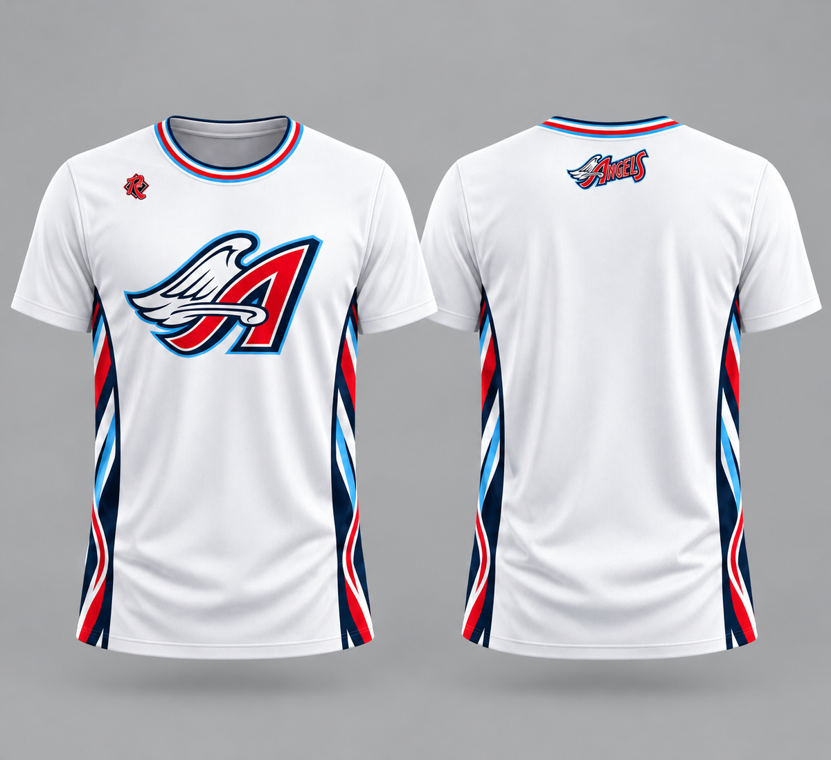 Angels Basketball short sleeve — White
