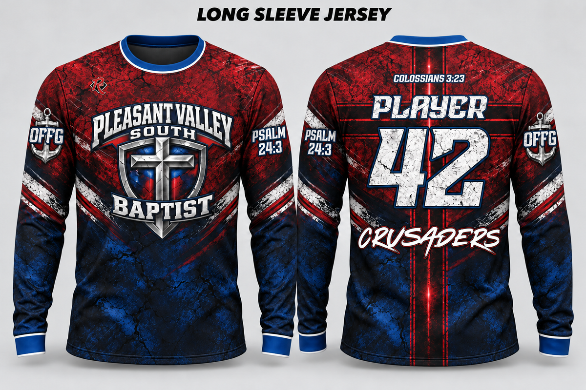 Pleasant Valley South Baptist Crusaders long sleeve