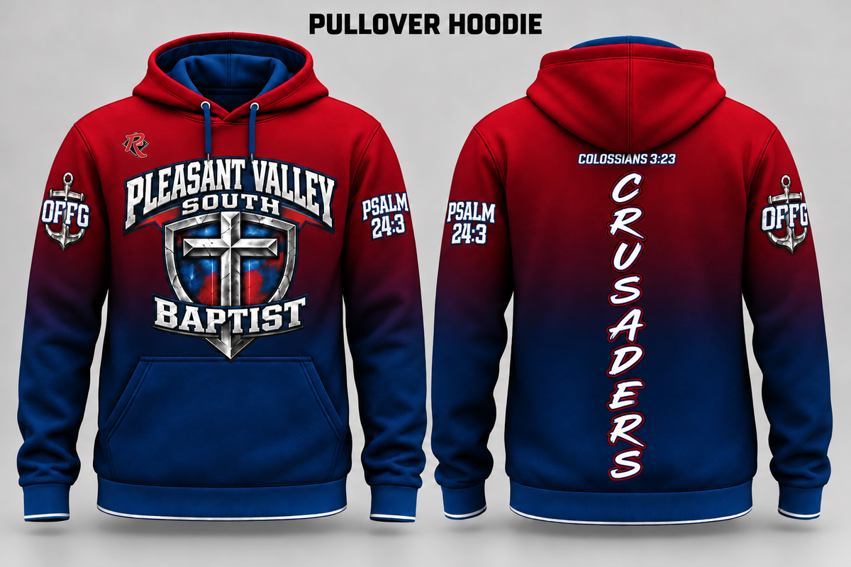 Pleasant Valley South Baptist Crusaders hoodie — simple