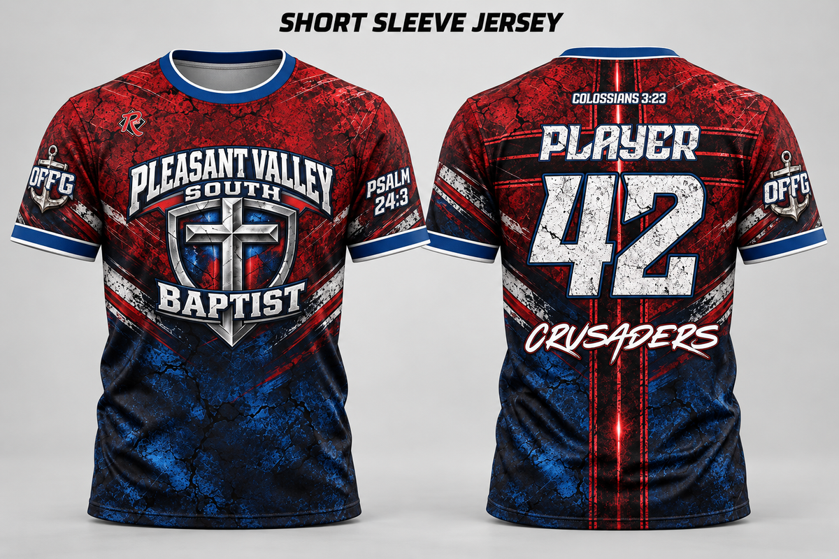 Pleasant Valley South Baptist Crusaders short sleeve