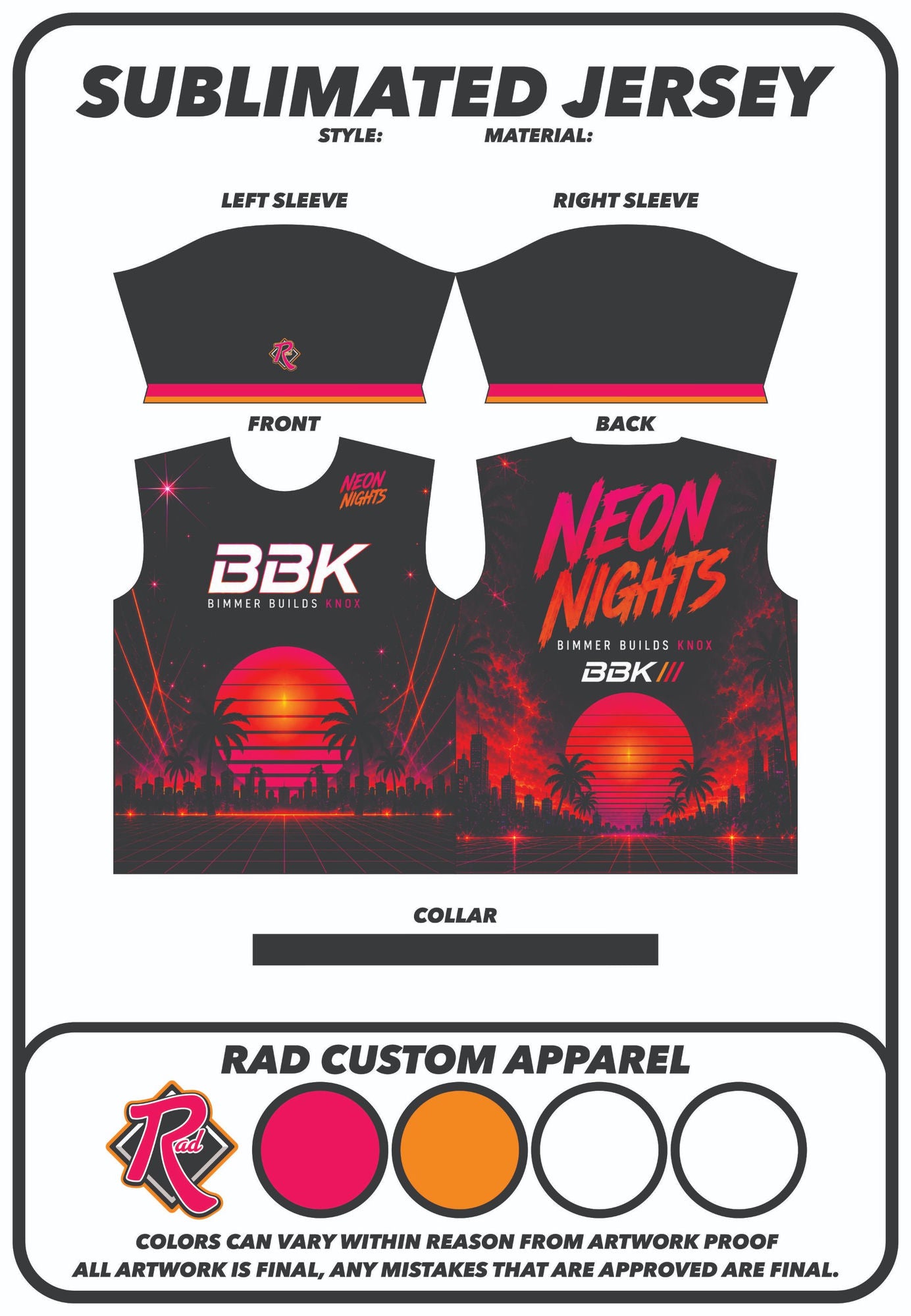 Electric Sunset — Neon Nights Jersey