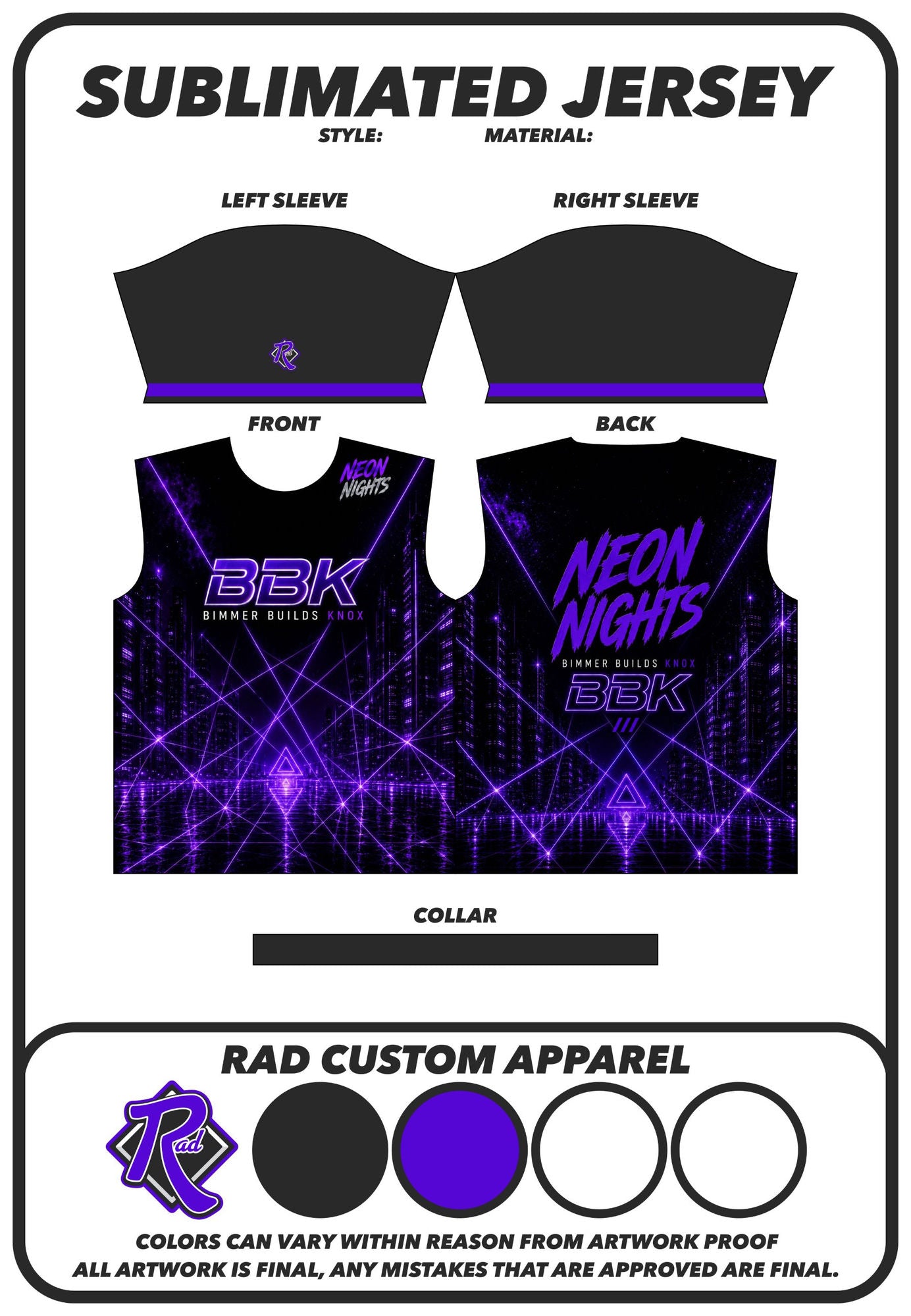 Ultraviolet — Neon Nights Jersey